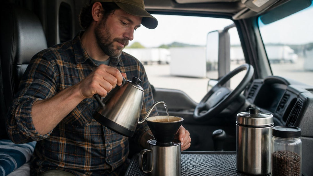 How to Brew Coffee in a Truck Cab: A Driver's Guide