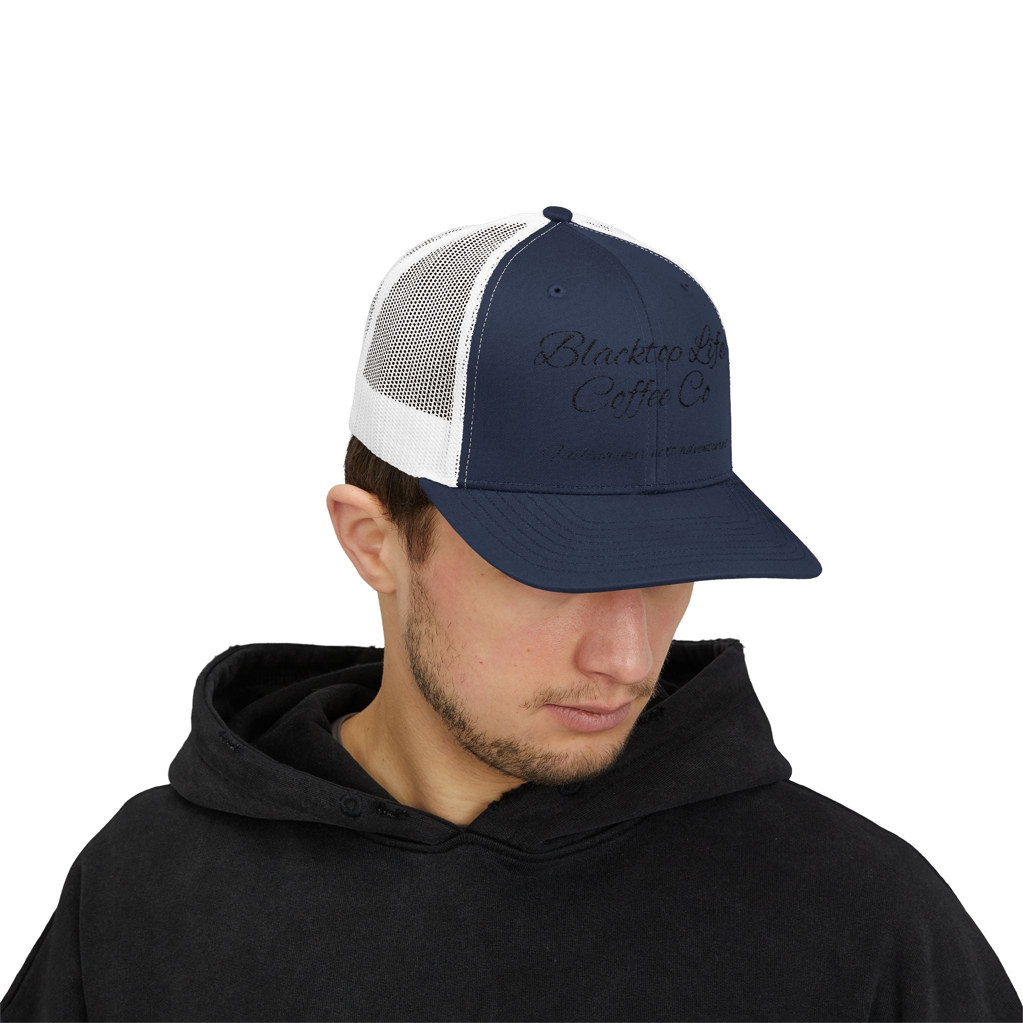 Blacktop Life Coffee Co. Embroidered Trucker Cap