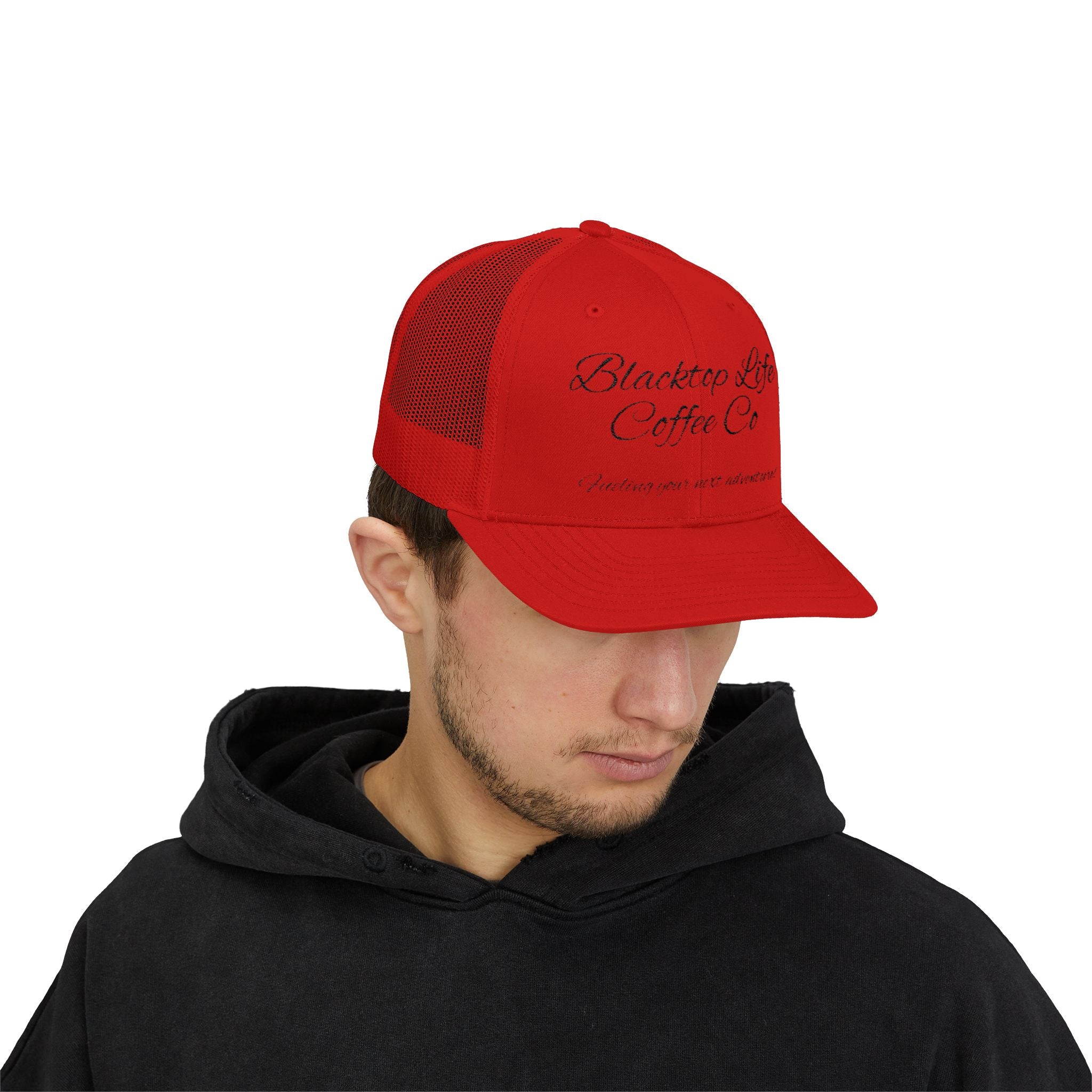 Blacktop Life Coffee Co. Embroidered Trucker Cap