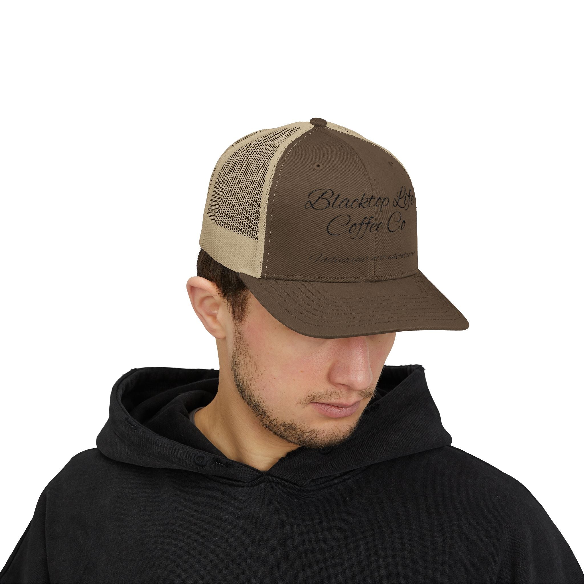 Blacktop Life Coffee Co. Embroidered Trucker Cap