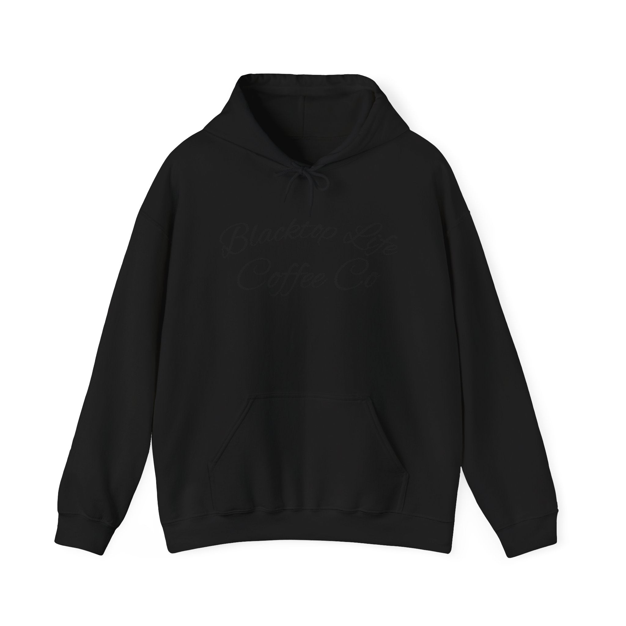 Coffee Company Hoodie — "Blacktop Life Coffee Co" Script Pullover