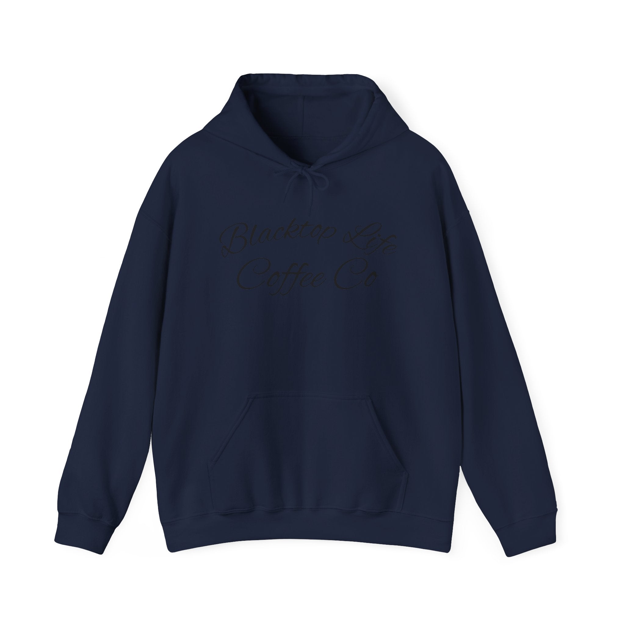 Coffee Company Hoodie — "Blacktop Life Coffee Co" Script Pullover