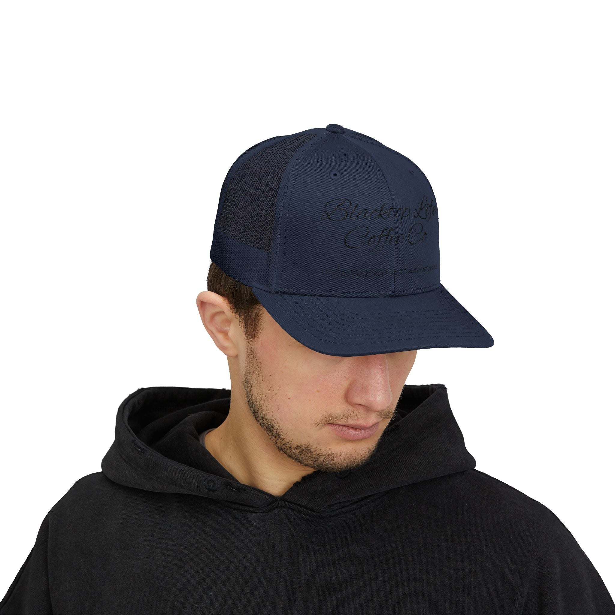 Blacktop Life Coffee Co. Embroidered Trucker Cap