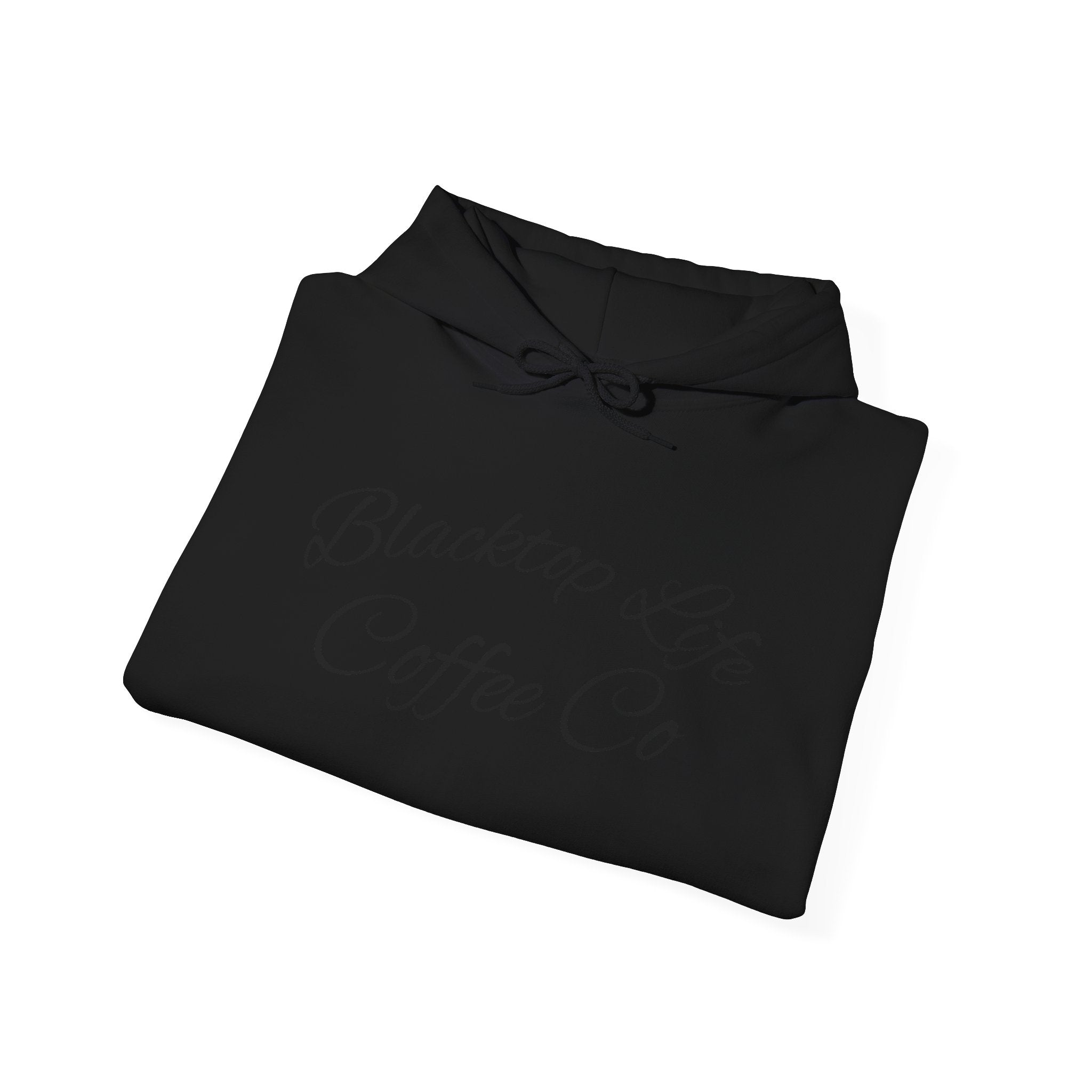 Coffee Company Hoodie — "Blacktop Life Coffee Co" Script Pullover