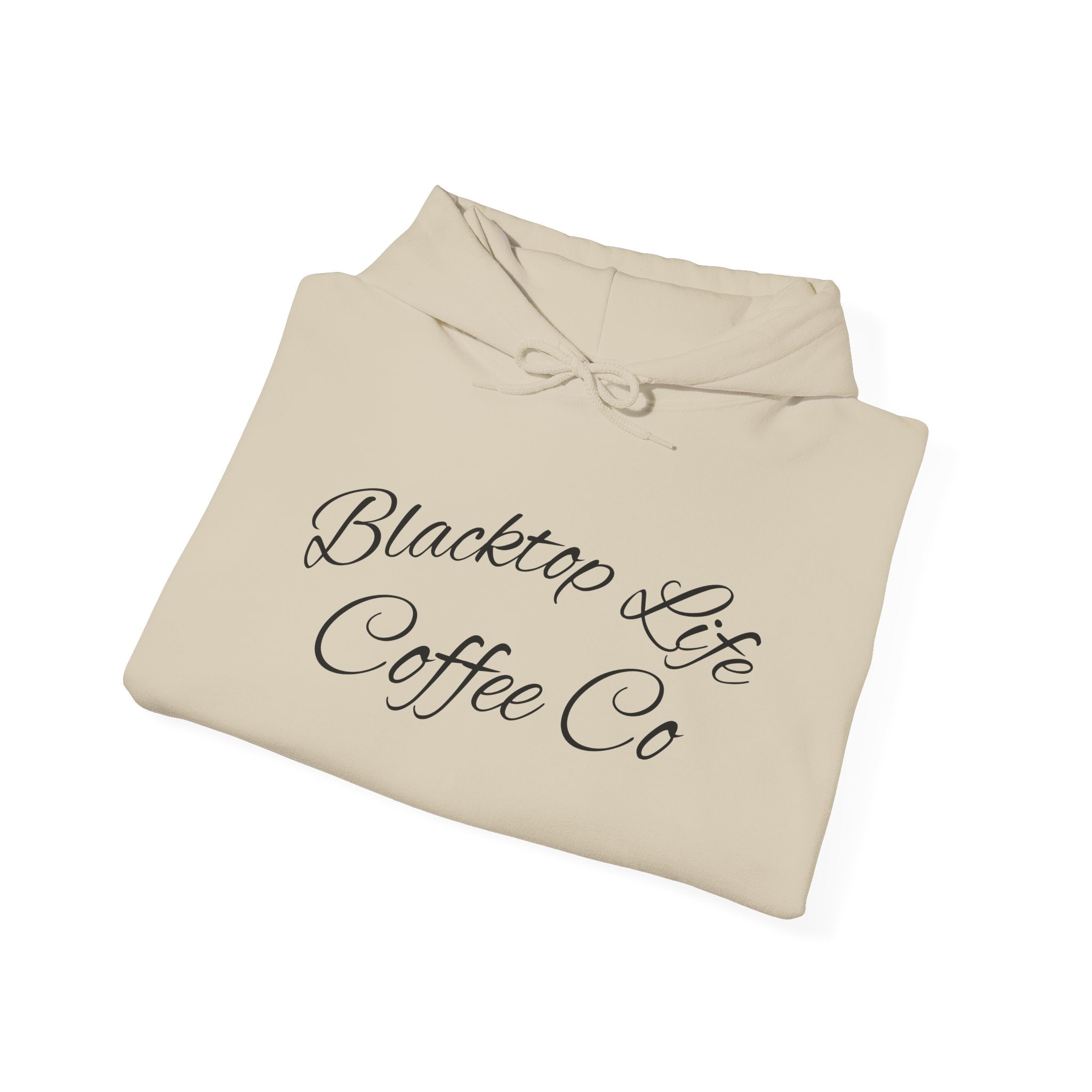Coffee Company Hoodie — "Blacktop Life Coffee Co" Script Pullover
