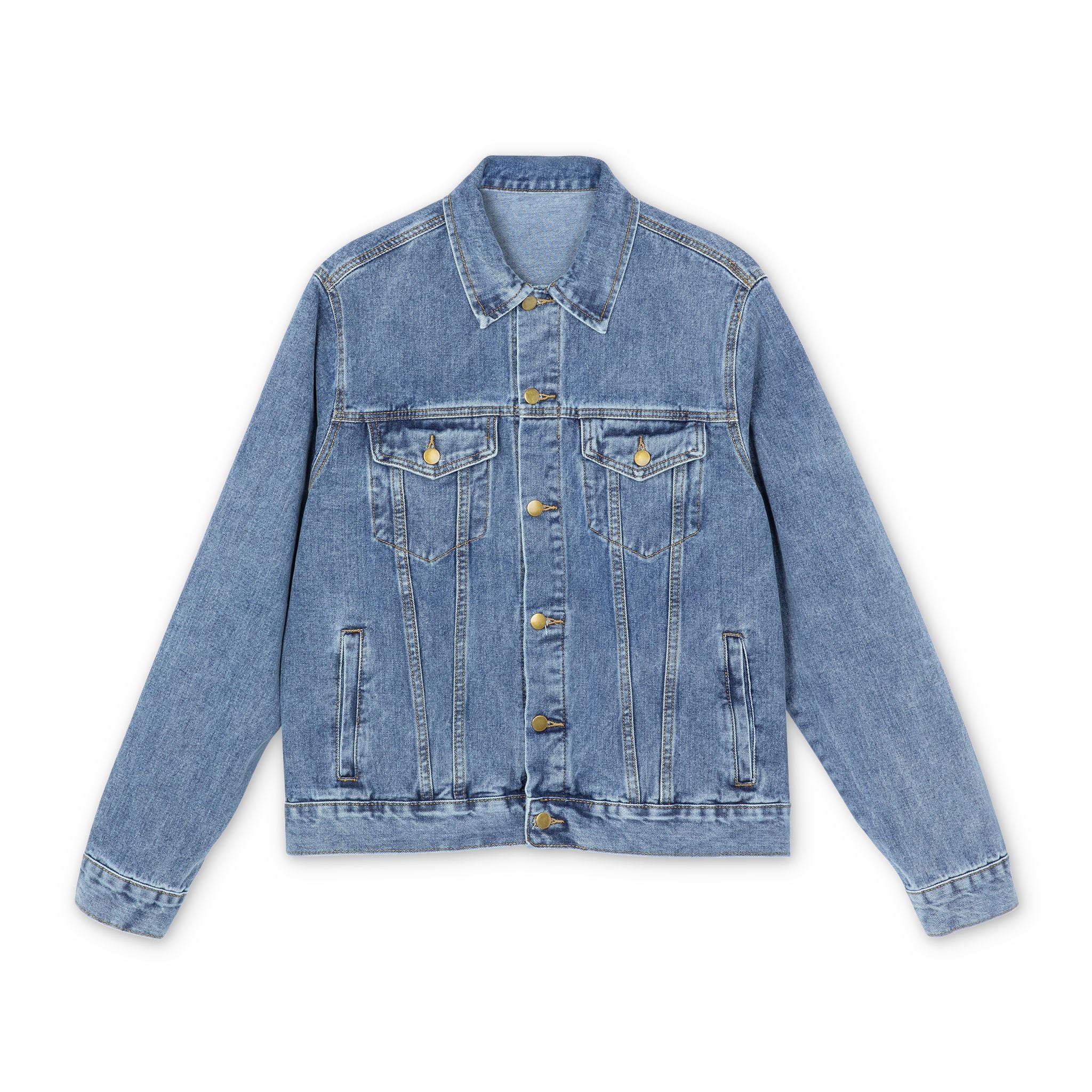 Denim Jacket — 'Blacktop Life' Trucker Graphic Back Patch