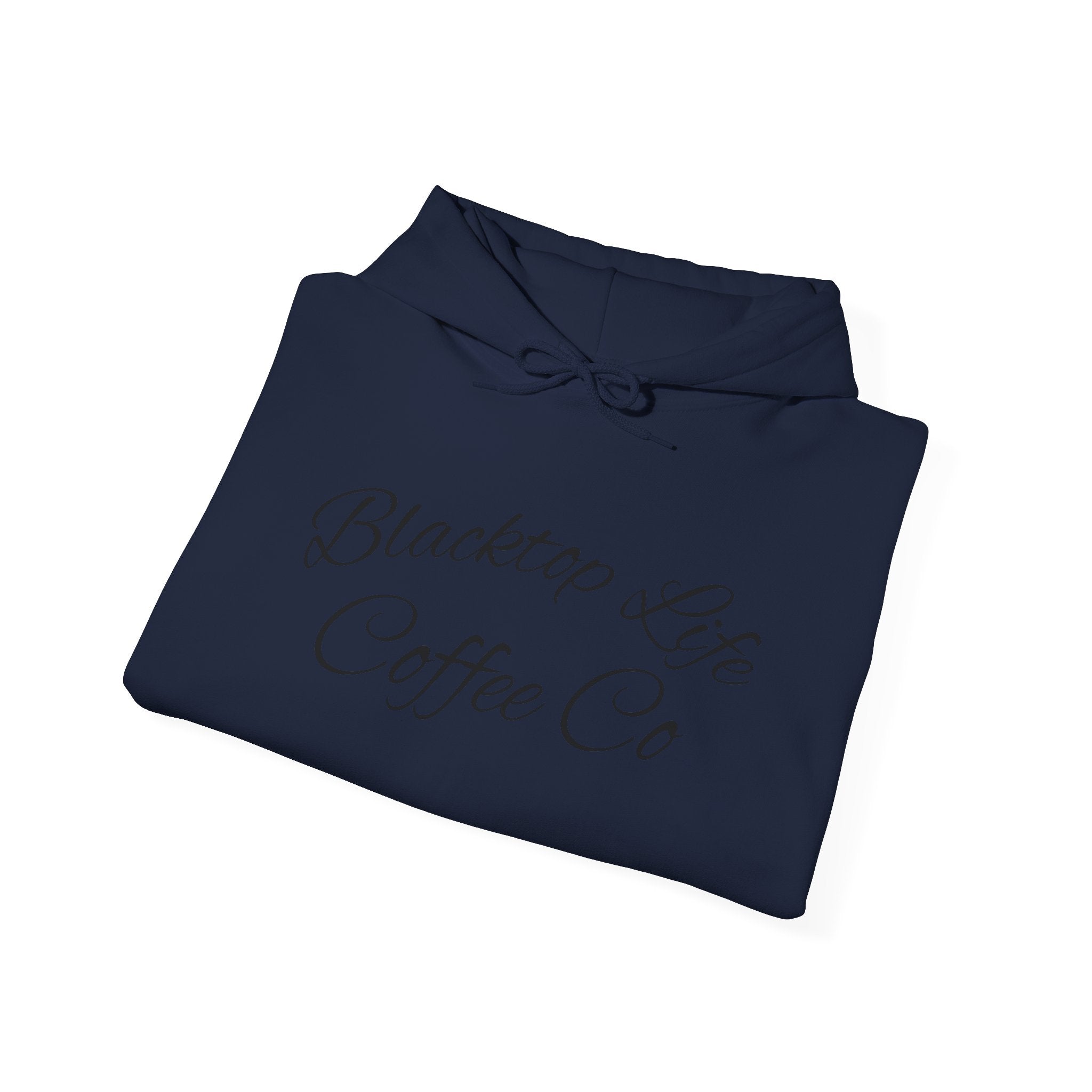Coffee Company Hoodie — "Blacktop Life Coffee Co" Script Pullover