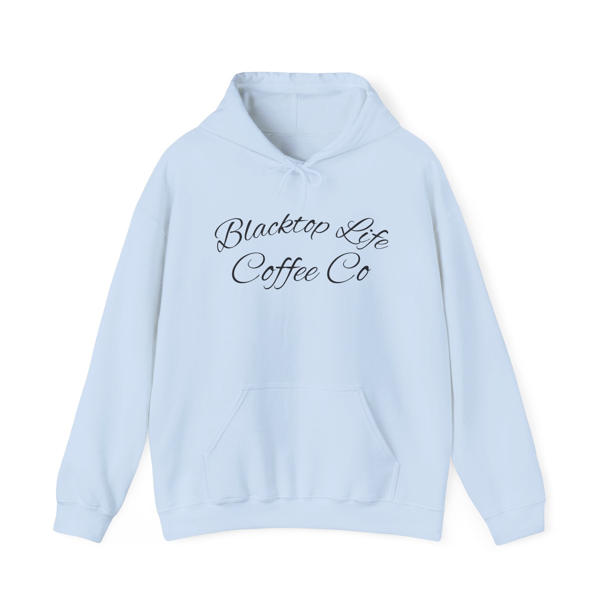 Coffee Company Hoodie — "Blacktop Life Coffee Co" Script Pullover