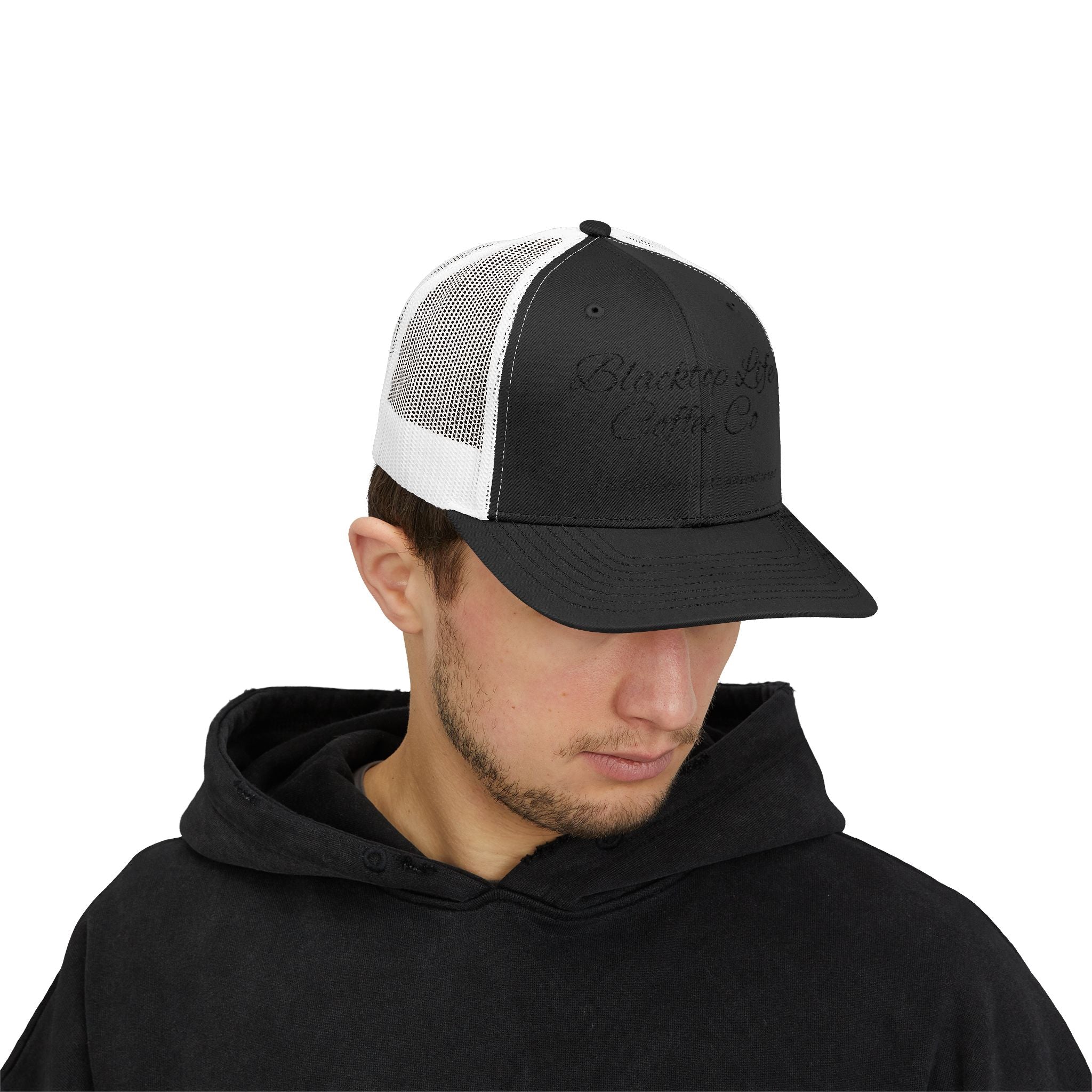 Blacktop Life Coffee Co. Embroidered Trucker Cap