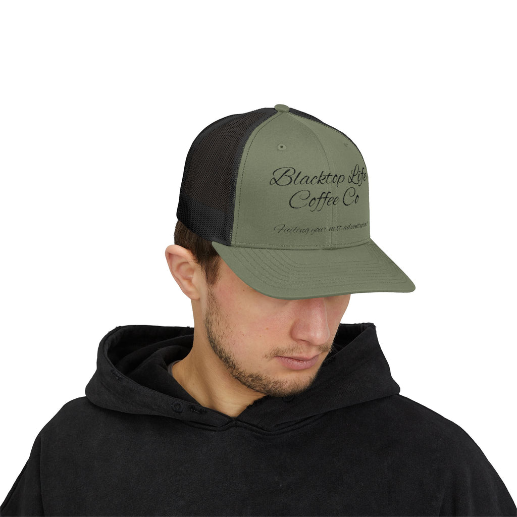 Blacktop Life Coffee Co. Embroidered Trucker Cap