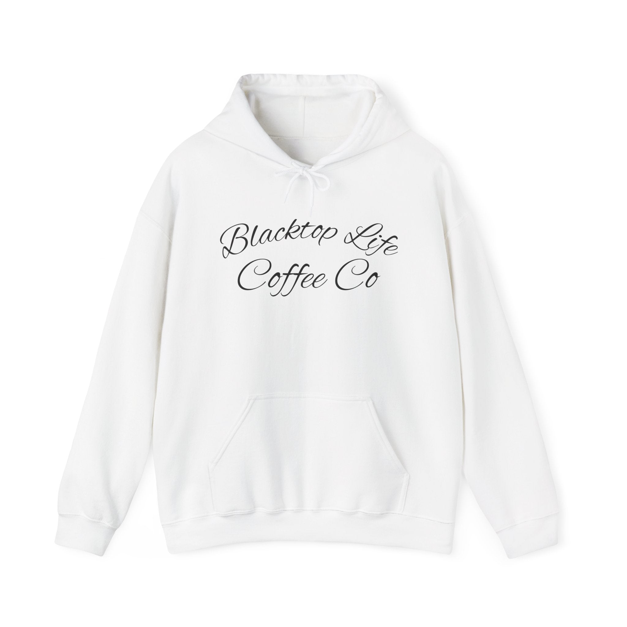 Coffee Company Hoodie — "Blacktop Life Coffee Co" Script Pullover