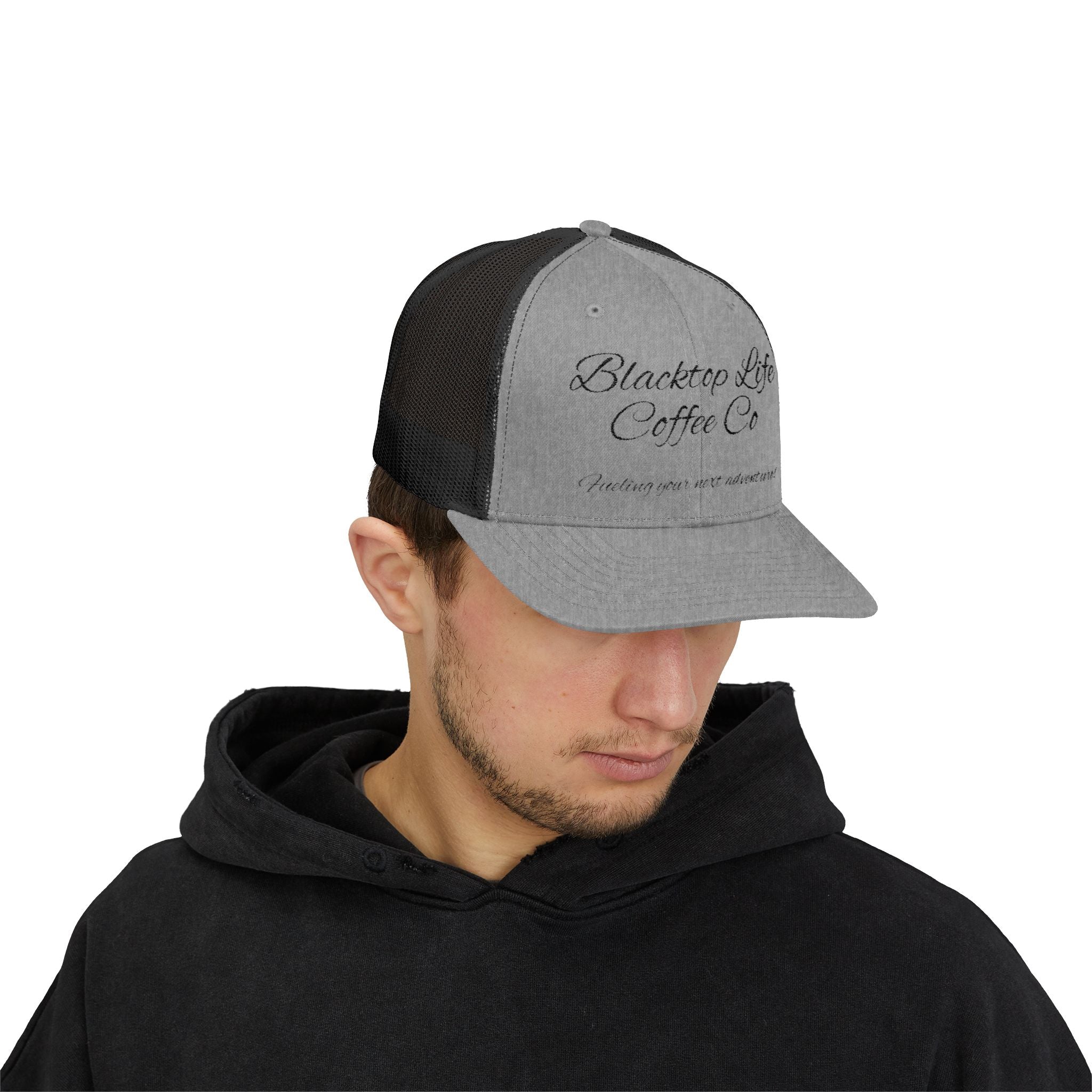 Blacktop Life Coffee Co. Embroidered Trucker Cap
