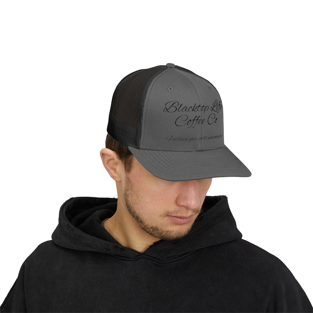 Blacktop Life Coffee Co. Embroidered Trucker Cap