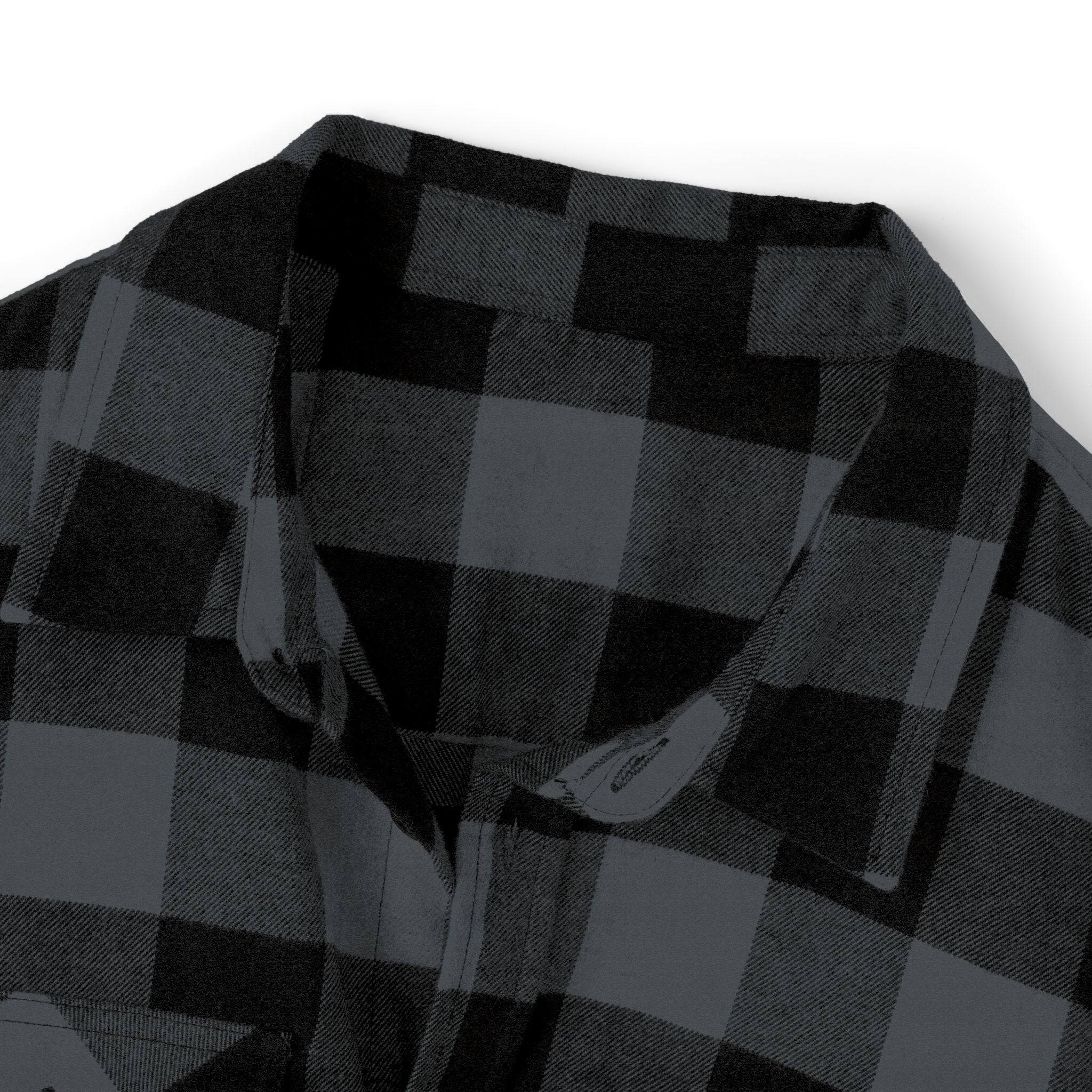 Green Buffalo Plaid Flannel Shirt — Vintage Outdoorsy Pocket Graphic