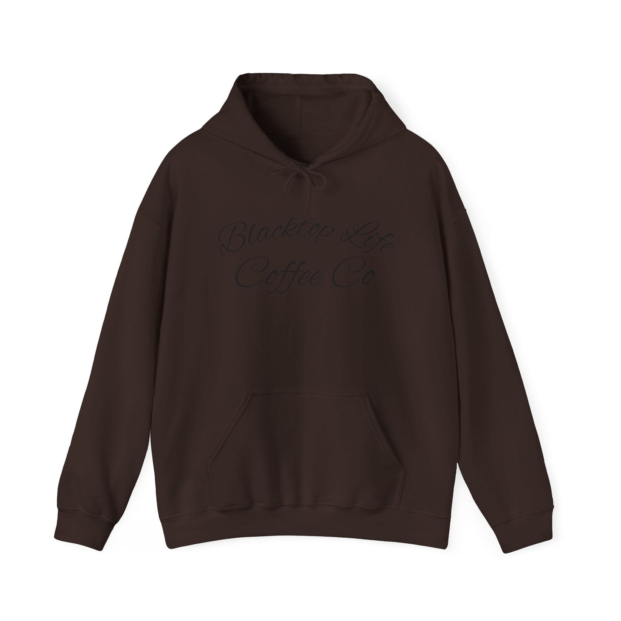 Coffee Company Hoodie — "Blacktop Life Coffee Co" Script Pullover