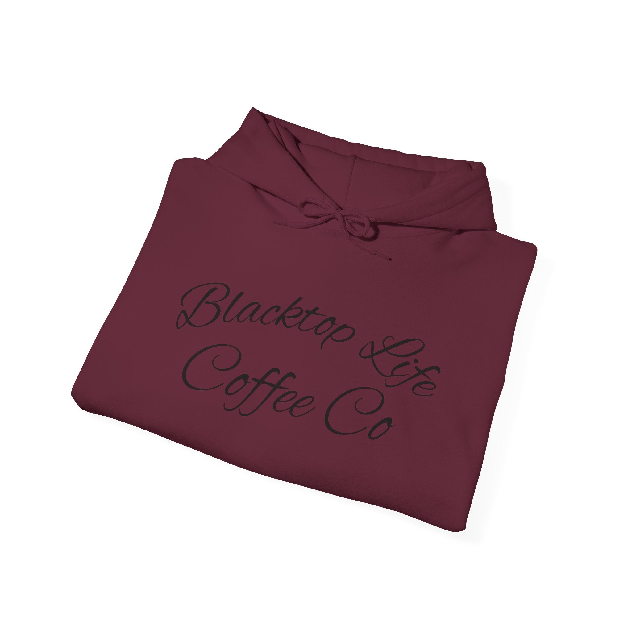 Coffee Company Hoodie — "Blacktop Life Coffee Co" Script Pullover