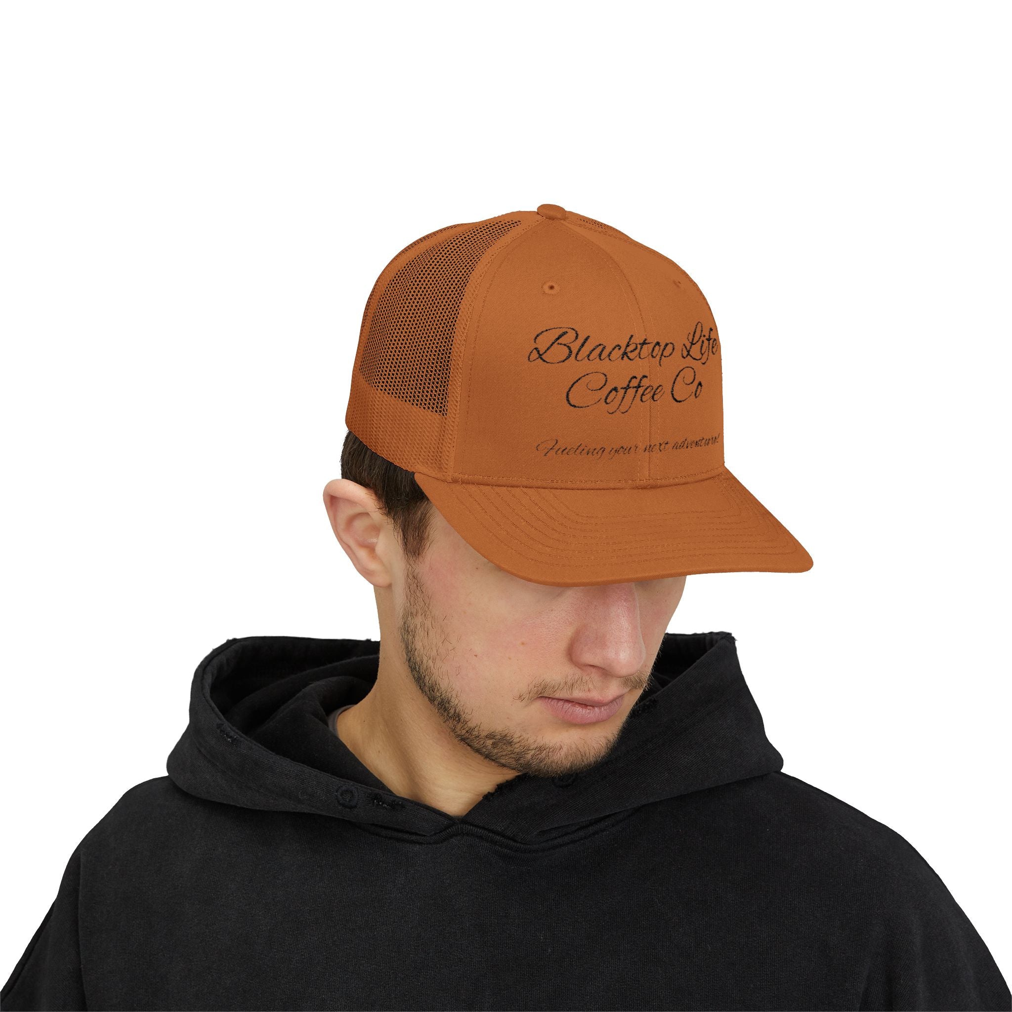Blacktop Life Coffee Co. Embroidered Trucker Cap