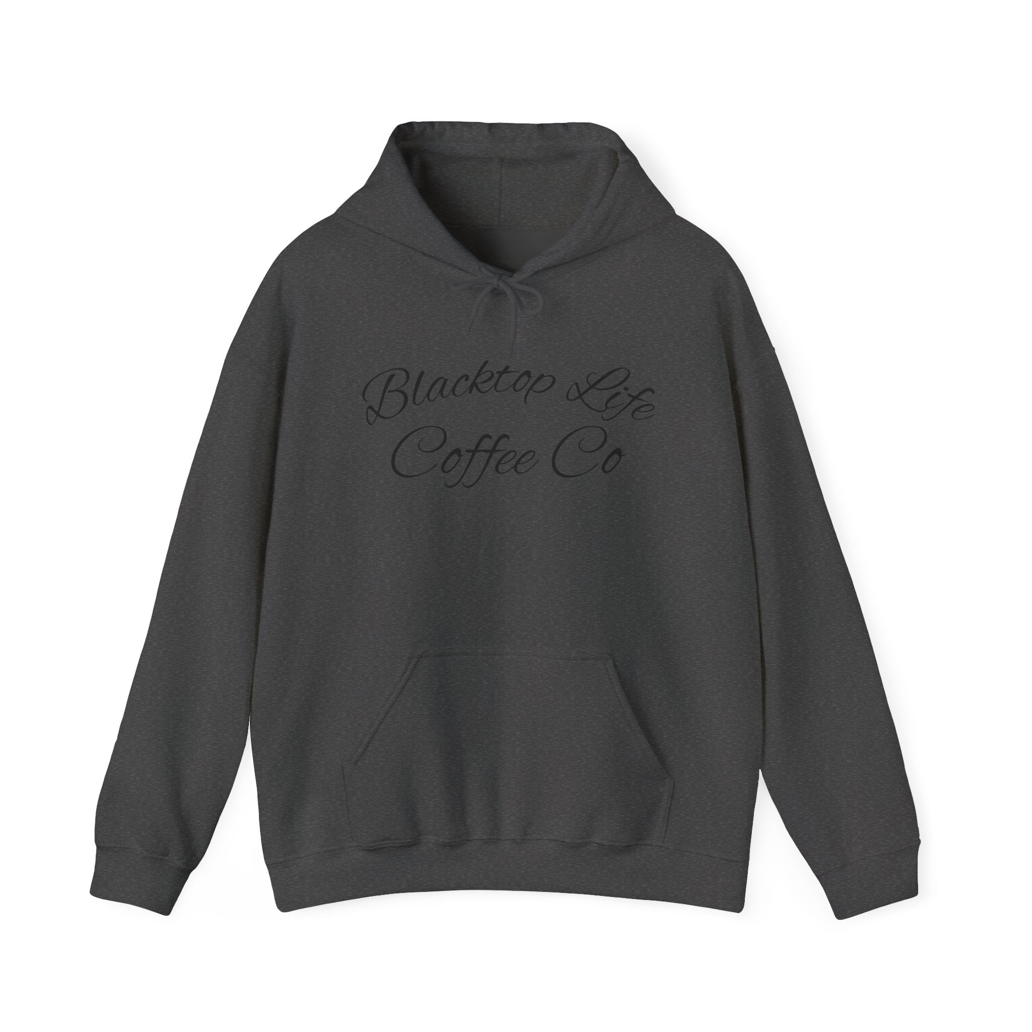 Coffee Company Hoodie — "Blacktop Life Coffee Co" Script Pullover