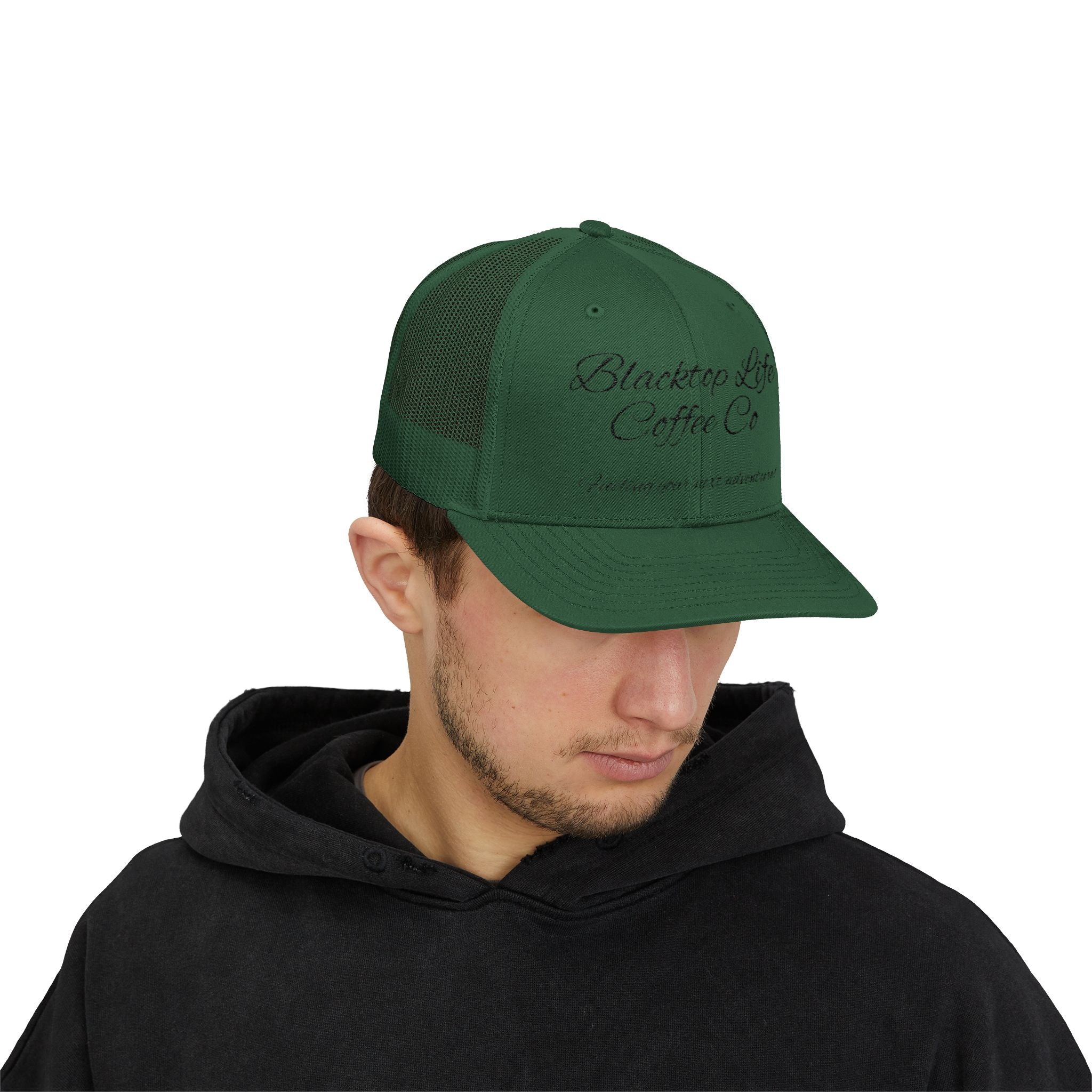 Blacktop Life Coffee Co. Embroidered Trucker Cap