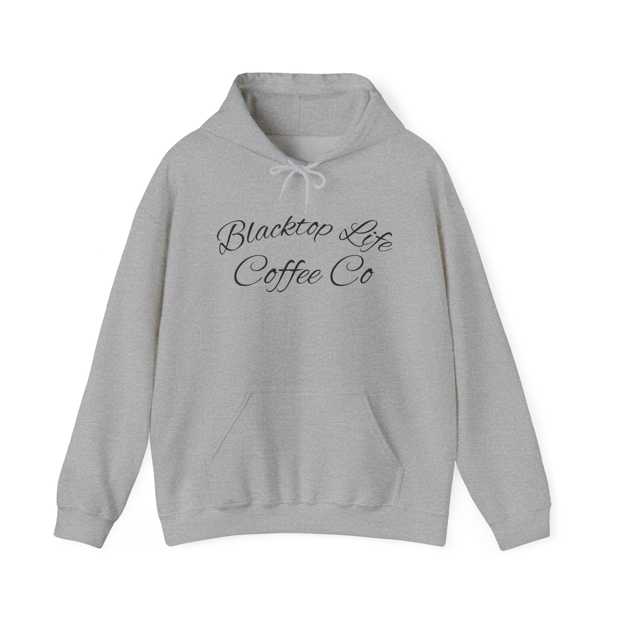 Coffee Company Hoodie — "Blacktop Life Coffee Co" Script Pullover