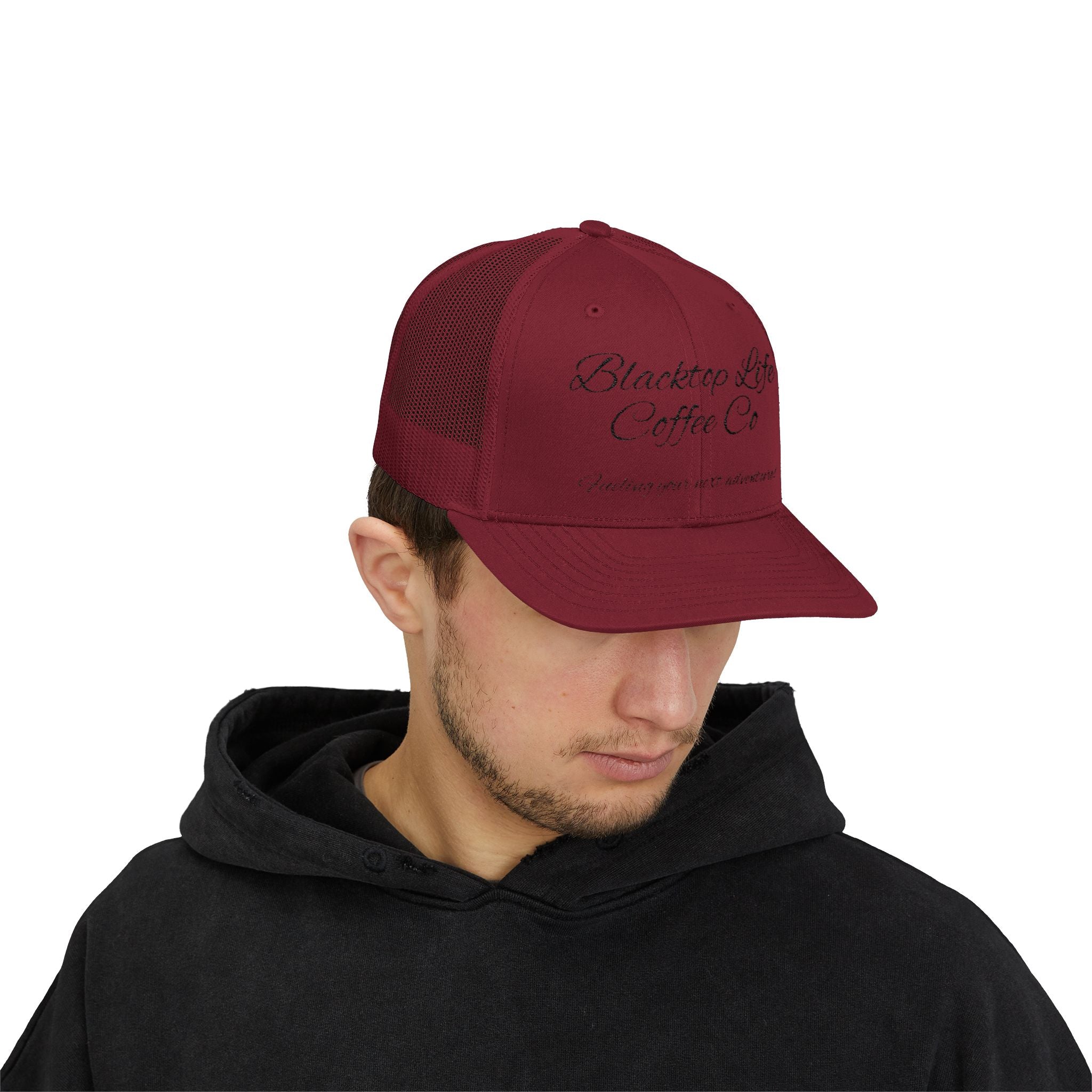 Blacktop Life Coffee Co. Embroidered Trucker Cap