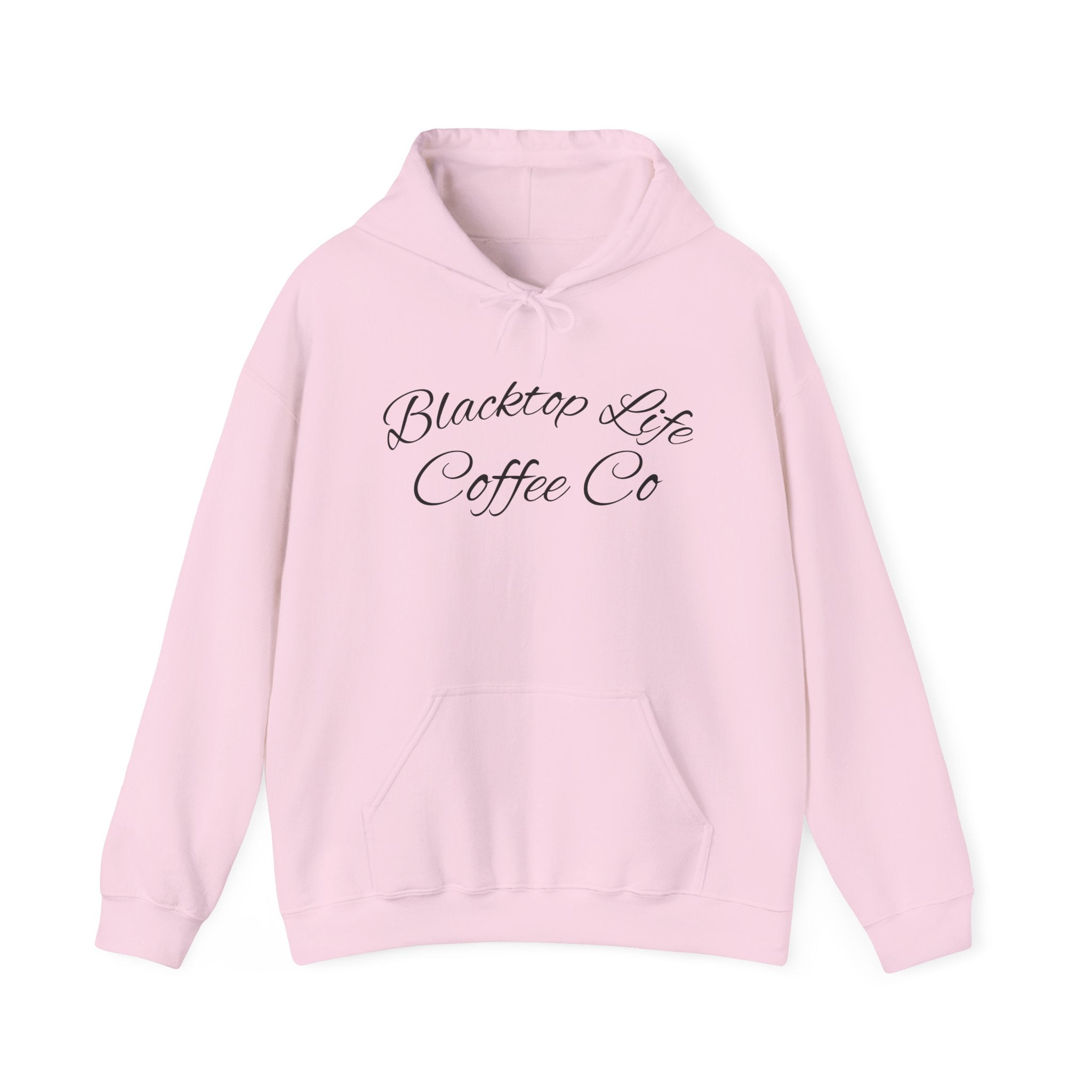 Coffee Company Hoodie — "Blacktop Life Coffee Co" Script Pullover