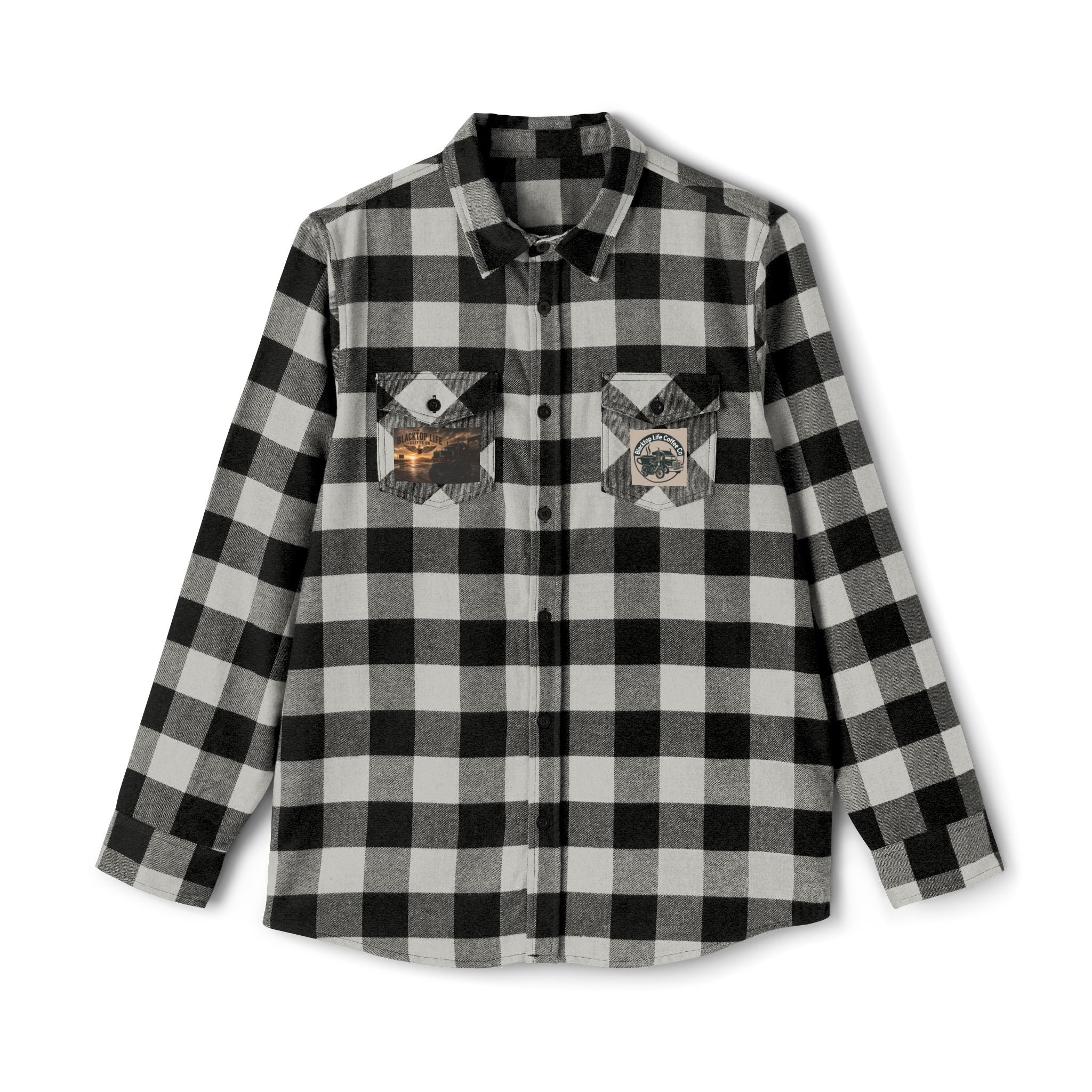 Green Buffalo Plaid Flannel Shirt — Vintage Outdoorsy Pocket Graphic