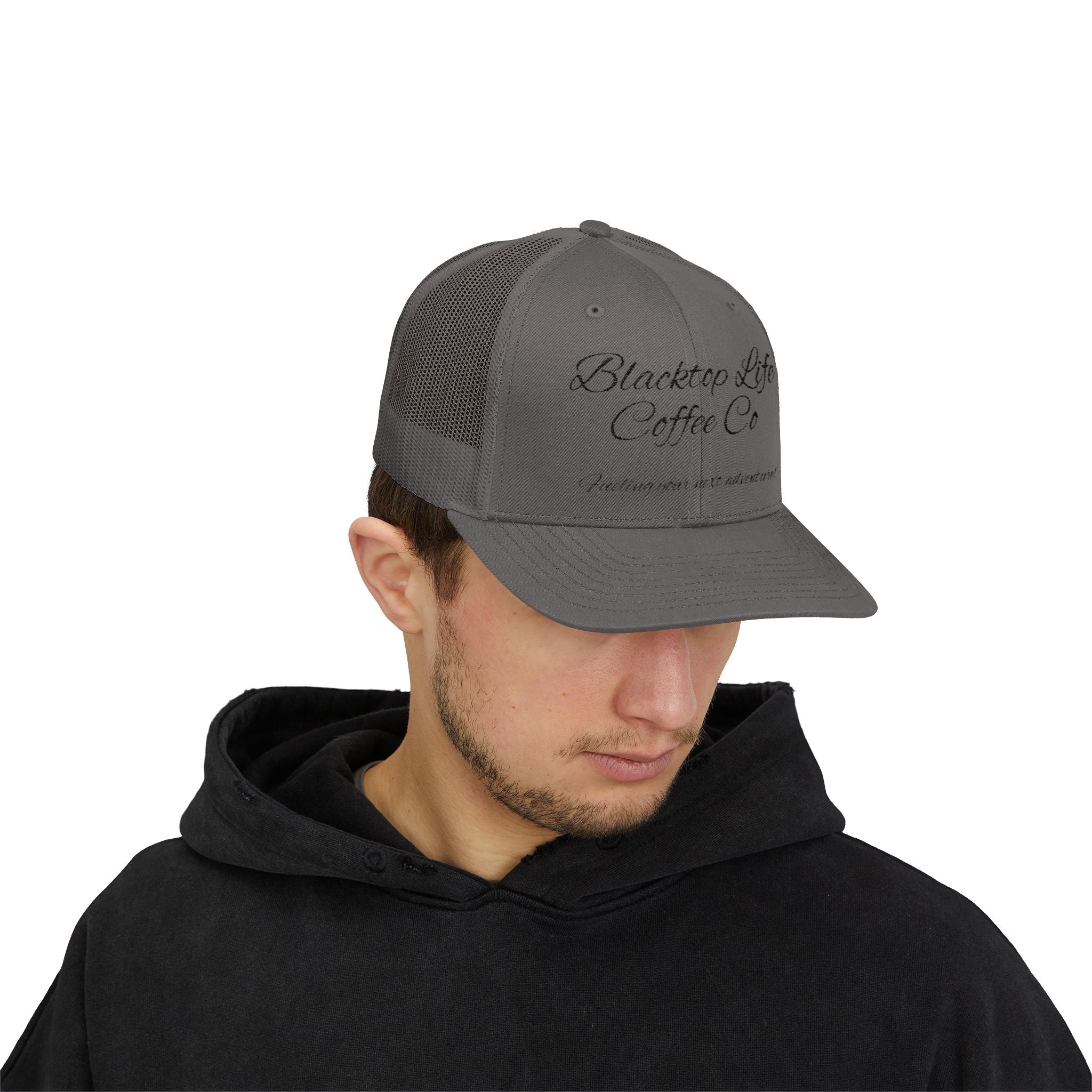 Blacktop Life Coffee Co. Embroidered Trucker Cap